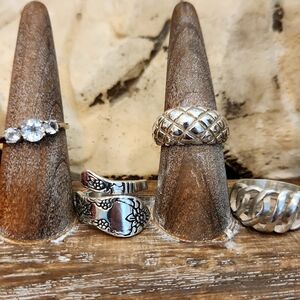 Sterling silver ring lot all sz. 7.5